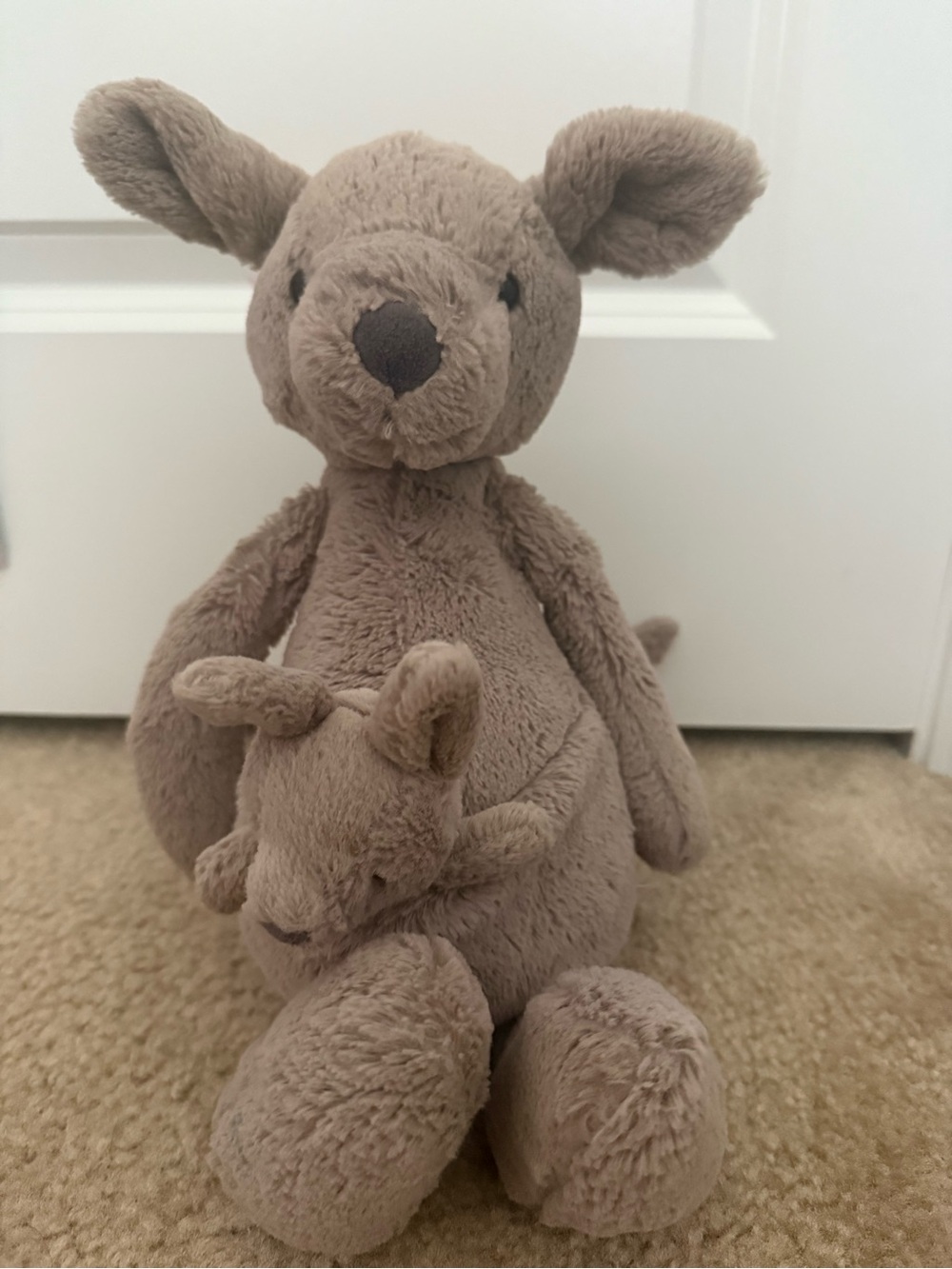 Jellycat Plush Kangaroo with Joey